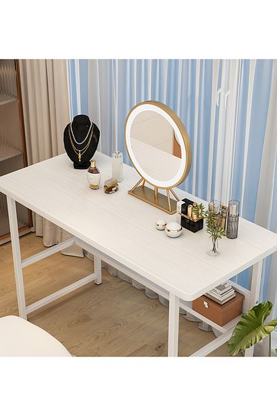 sharpdo Simple Modern Desk Easy To Clean Computer Desk Suitable For Gaming Room Bedroom Office 100*45*70cm