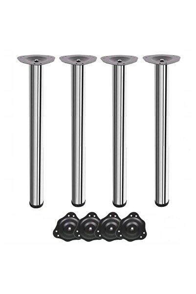 prokarpfishig Picior masa GTV, Otel, 710x60 mm, crom lucios, 4 bucati