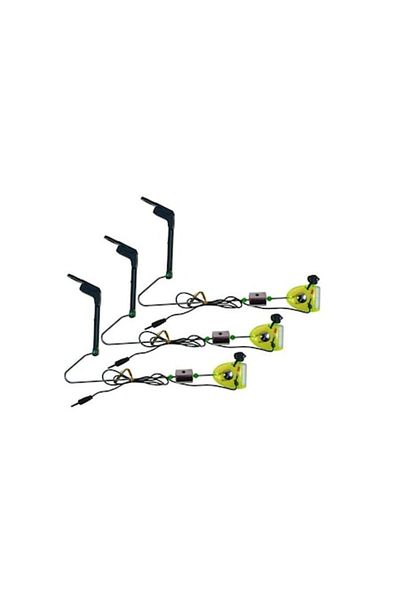 prokarpfishig Kit 3 swingere cu tija, contragreutate si mufa jack pentru a conecta la senzori