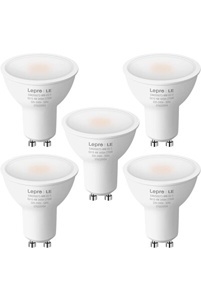 LEPRO لمبات LED GU10 بيضاء دافئة، زاوية شعاع واسعة 100 درجة، 4 وات 345 لومن 2700 كلفن، إضاءة LED GU10 موفرة للطاقة