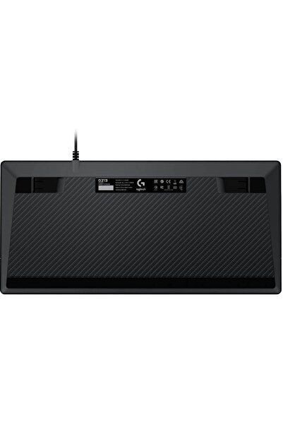 logitech لوحة مفاتيح للألعاب مزودة بعناصر تحكم مخصصة للوسائط، ومفاتيح بإضاءة خلفية، وتصميم متين مقاوم للانسكاب