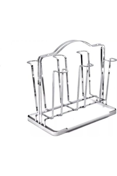 OEM Suport metalic cu tavă pentru 6 pahare - 24 cm