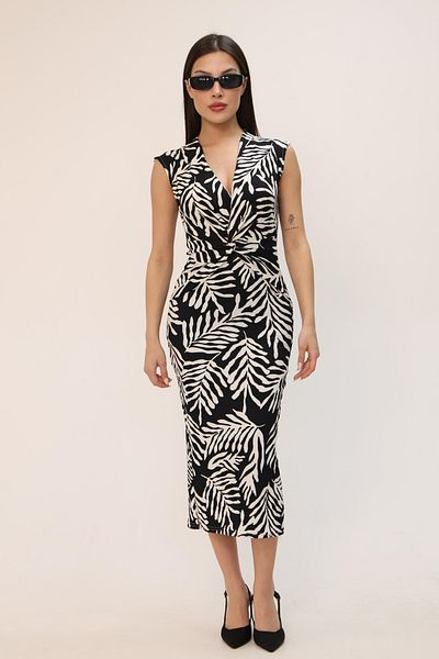 MILANOFOX Knotted V-Neck Wrap Dress – Elegant Choice for Casual, Vacation and Invitation Combinations
