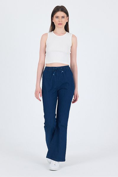 Rays Laci Elastic Waist Spanish Leg Trousers 3457