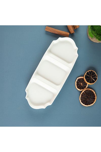 Aryıldız Lunar Square 3 Compartment Plate
