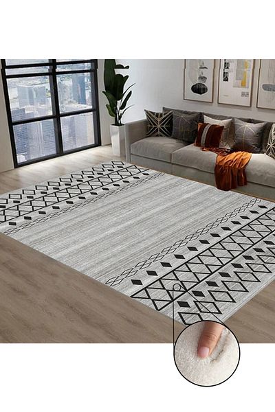 sharpdo Rectangular Soft Touch Carpet Multicolour 200 x 300cm