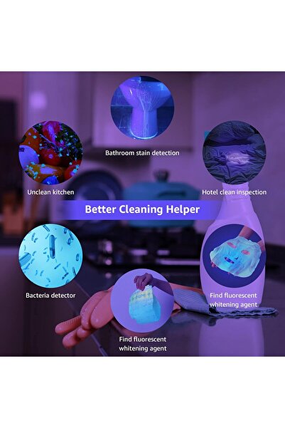 LEPRO UV Light, 21 LED 395nm UV Torch - Black Light Detector for Pet Urine, Stains, Bed Bugs, Scorpi