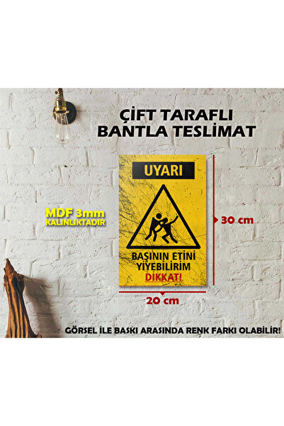 Borambalaj Pot mânca carnele din cap. Semn de precauție (20x30cm)