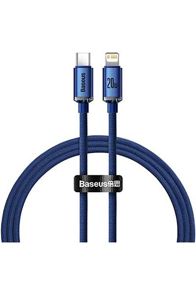Baseus PD 20W USB C to Lightning Cable, Braided Fast Charger iPhone Cable with High-Speed Data Trans