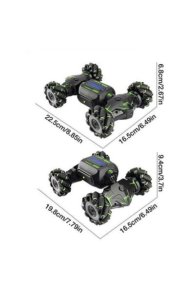 COOYA RC Stunt Car with Gesture Remote Control, 2.4GHz 4WD 360°Rotation Whirligig Off-Road Vehicle