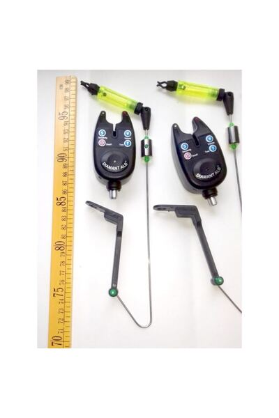 Diamant Alb Set 3 Fishing Sensors and 3 Green Swingers