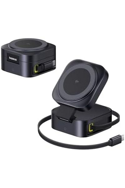 Baseus PicoGo Series Wireless Charger, Qi2 Certified 15W Magnetic Wireless Charger Stand