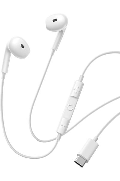 Baseus Encok Wired Earphones, Type-C Compatible 13mm Dynamic Drivers, Semi-In-Ear Design, Noise-Canc