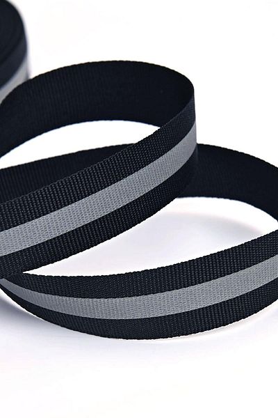 hapshoe Μαύρη αντανακλαστική ταινία 10 mm 5 m αντανακλαστική υφασμάτινη ταινία