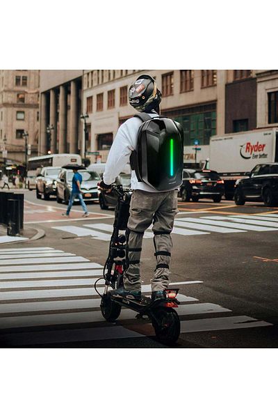 ENDRO Thin Line Screen Led Backpack, Biker Backpack, App Controlled Bag