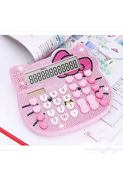 Choice1 آلة حاسبة للطاقة الشمسية من سانريو هيلو كيتي مع ربطة عنق على شكل طالب...