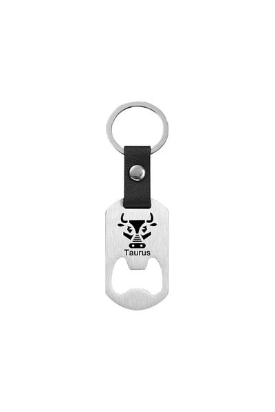 OEM "Invincible Bull" keychain, symbolic accessory with bottle opener for men