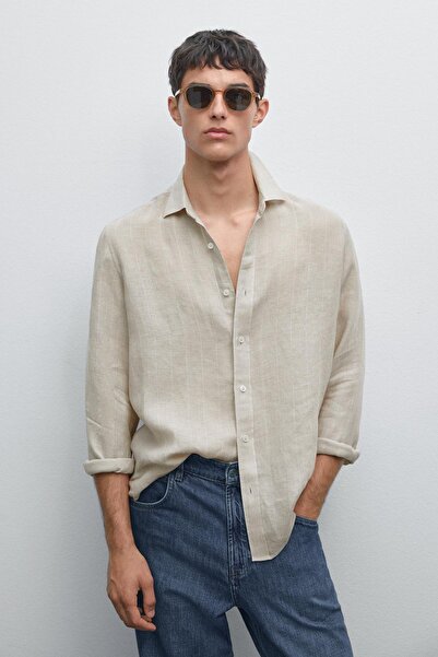 Massimo Dutti Regular fit çizgili gömlek