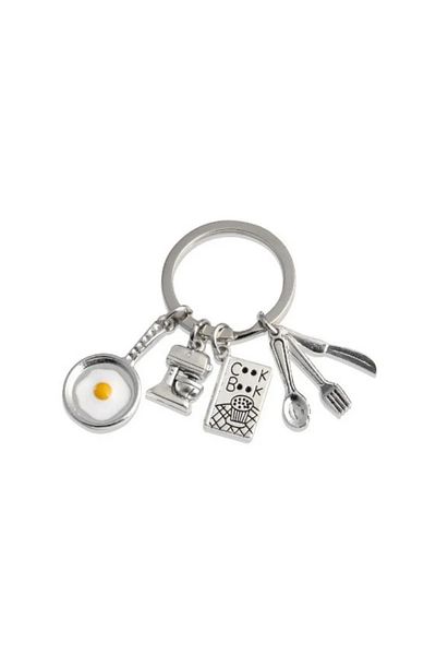 OEM Chef keychain "Chef on the Key", for chefs and cooking enthusiasts, multicolor