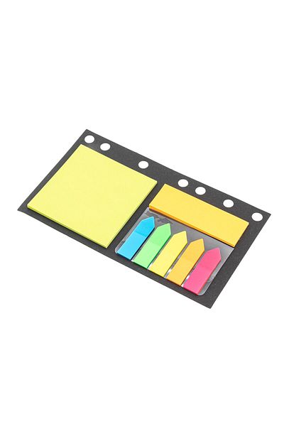 Kunst set of index labels and sticky notes, various shapes x 25 sheets