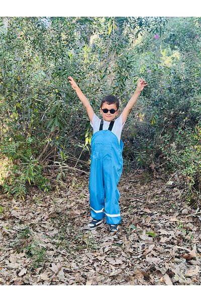 Dage Kids Waterproof Thermal Rainforest Coverall with Adjustable Straps