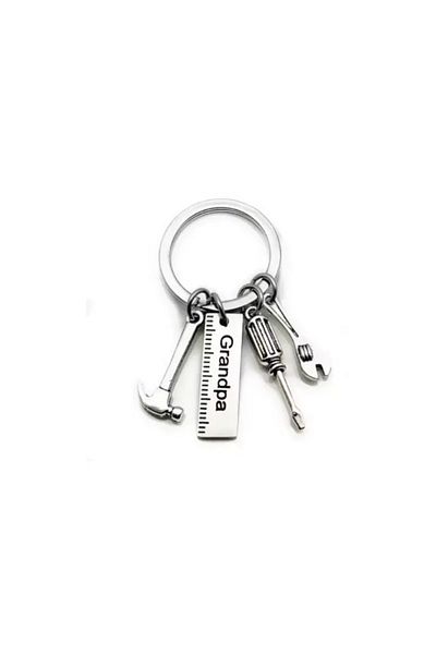 OEM Pocket workshop tool keychain, mini tools for craftsmen and DIY enthusiasts, silver