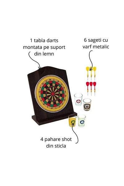 OEM Joc de darts cu pahare shot – Competitie si distractie garantata intr-un joc original