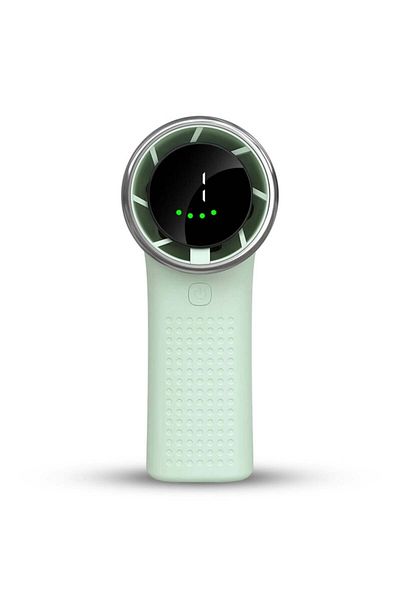 SKYDDAR INNOVATION Mini ventilator portabil A8, afișaj LED, 5 viteze, USB-C, baterie de 3600mAh, silențios și compact, verde