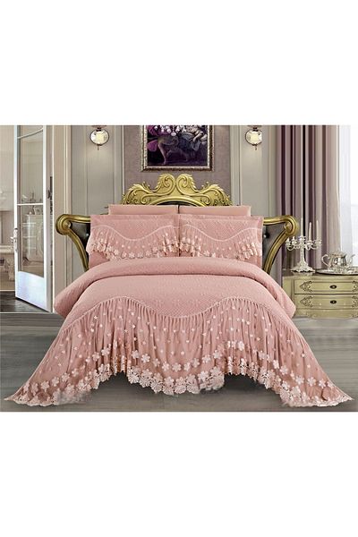 CHIRASO CHIRASO Bedspread Set, Fine Microfiber, with Embroidery, 3 Pieces, 220x280cm, 2 Pillowcases 50x70+5cm