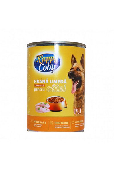 Happy Coby Hrana Umeda Caini Cu Pui 1240g *6 Buc