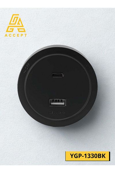 ACCEPT Plug 13 Amp Type-C & USB Compatible with Electric Socket ACCEPT
