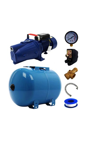 COBI SMART® Hydrophore kit, 24 L, Alpin Profi JET100L water pump, 1500 W, 55 l/min, discharge 45 m, suction 9 m