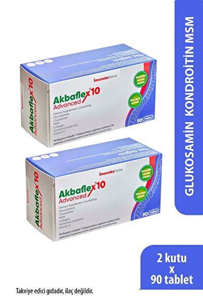 Imuneks Farma Akbaflex®10 Advanced 90 Tablet x 2 Adet