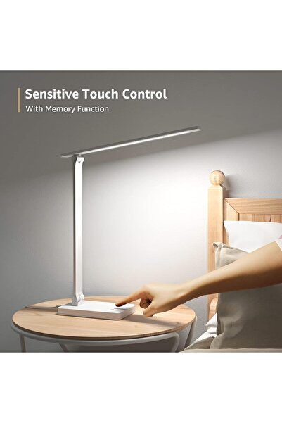 LEPRO Desk Lamp, LED 9.2W 800lm, Dimmable, 5 Brightness x 5 Colour Modes, Touch Control