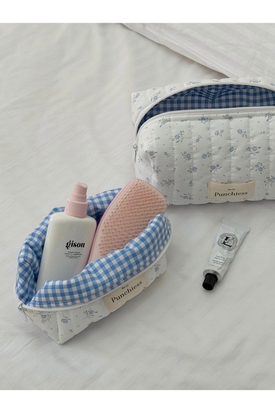 Punchiess Geanta de machiaj Blue Meadow Dimensiune Mica