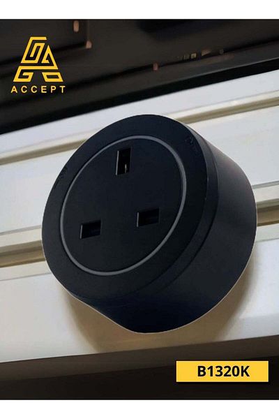 ACCEPT Electric Socket 13 Amp Compatible with ACCEPT Track