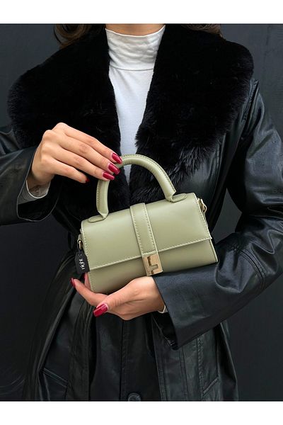 Night Geantă de mână și de umăr pentru femei Paula Model Green