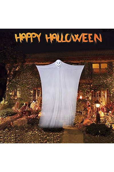 Idefair Halloween floating ghost, fabric, white, 3.3 x 2m