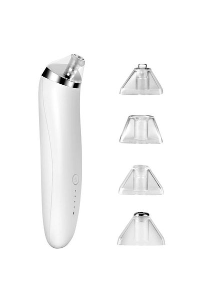zenifique Blackhead Vacuum Device, 4 Absorption Levels, Microdermabrasion, Rechargeable, White