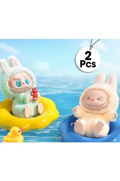 MACON Bundle of 2 Labubu The Monsters Tasty Macarons Vinyl Blind Box Figures, Random Designs