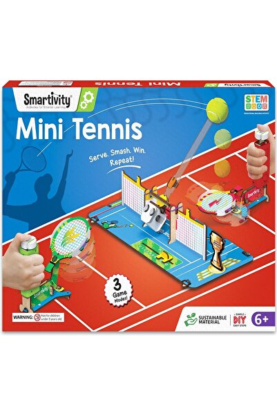 Smartivity Tabletop Tennis Toy for Kids 6 to 12, 2 Player STEM Toy with Mecha...