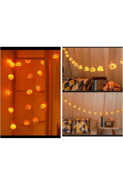 Aiweomi Halloween installation, plastic, orange, 3 m