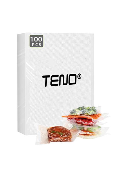 Teno Set 100 Pungi pentru Vidat Universale Teno®, 30cm x 20cm, gofrate, transparente