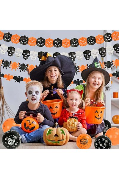 KATELUO Set of 24 Halloween decorations KATELUO, paper/latex, multicolor