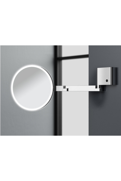 OMG Banyo Makyaj Aynası, Led Işıklı, Çift Kollu, Ayarlanabilir, Büyüteçli 5x ...