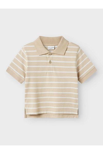 name ıt T-Shirt Polo Neck Cream