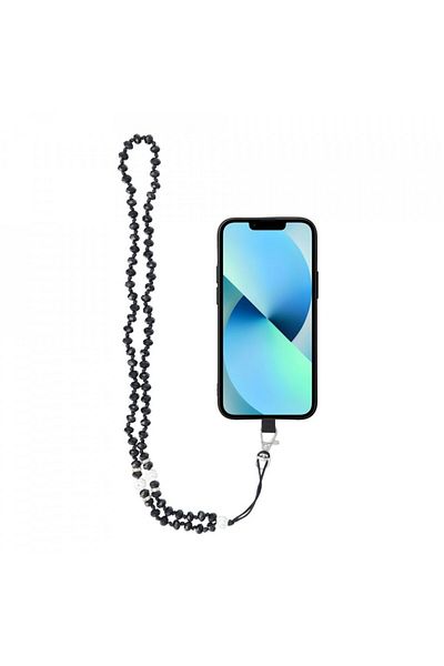 SKYDDAR INNOVATION Cablu telefonic universal, 74 cm (37 cm atașat), CRYSTAL DIAMOND - Negru