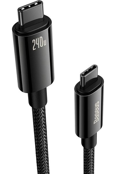 Baseus USB C Cable, 240W PD 3.1 5A Fast Charging USB C to USB C Charger Cable