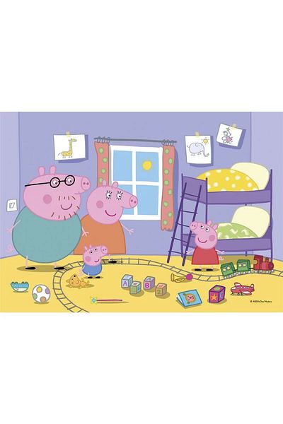 Peppa Pig Puzzle Peppa Pig, 2x20 pieces, 27x19 cm, Multicolor