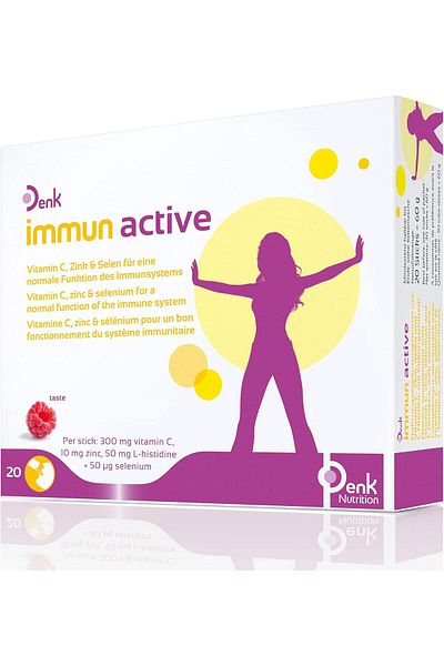 Denk Immun Active Think: Dietary Supplement with Vitamin C, Zinc, Selenium and L-Histidine to Suppor